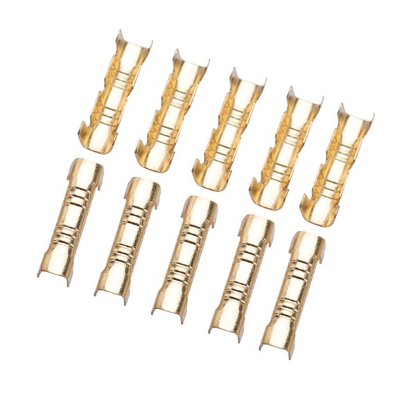 100pcs Brass Crimp Terminals Quick Connection Press Button for 0.5-1.5mm Square Wiring Terminal with Simple Structure Easy to Use for Broken or Short Center Line Repair