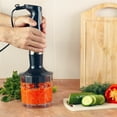 thumbnail image 6 of Classic Cuisine 6-Speed Handheld 4-in-1 Immersion Blender for Soups (Black), 6 of 8