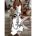 thumbnail image 2 of Falda de tirantes estilo bohemio de verano para mujer, vestido informal holgado de corte A largo, elegante y nuevo para playa., 2 of 4