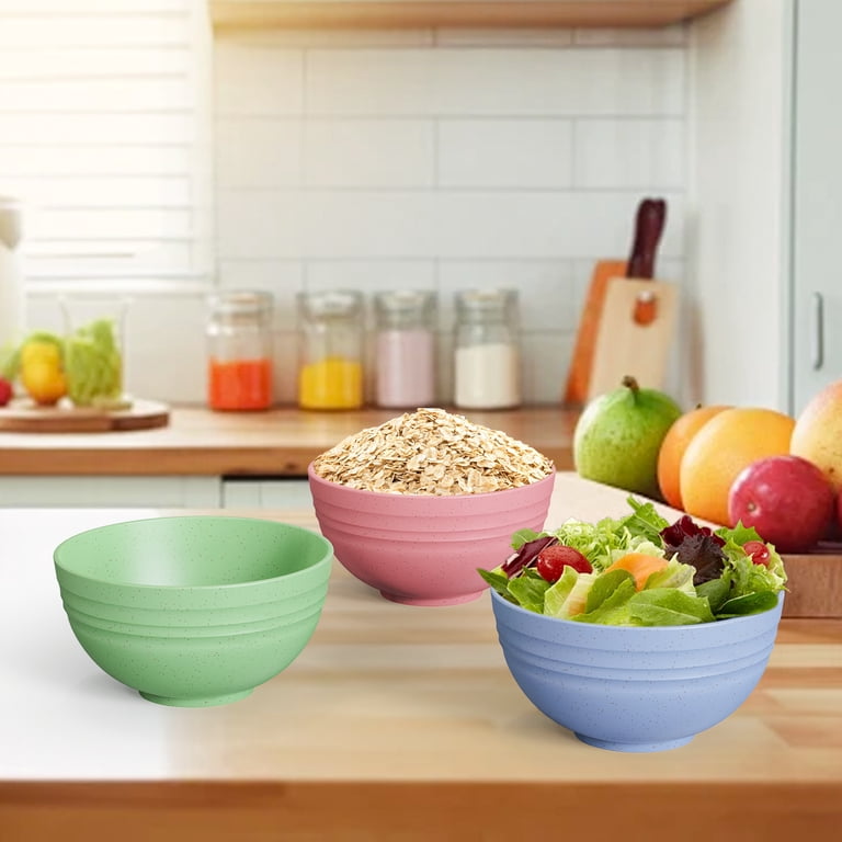 Tinana Wheat Straw Bowls, 26 oz, Set of 8, Multicolor photo 4