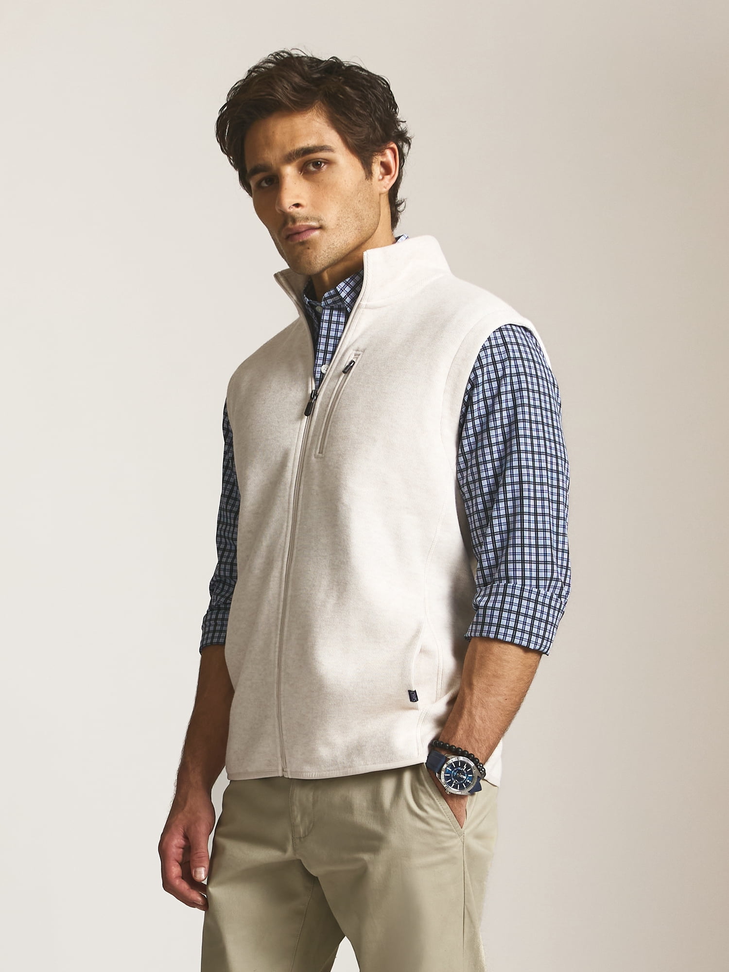 Chaps Men’s and Big Men’s Everyday Performance Norwell Sweater Fleece Vest, Sizes S–2XL