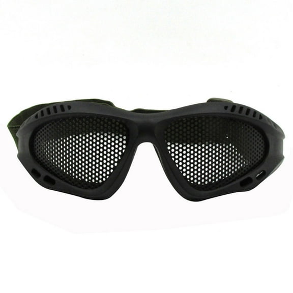 Mesh Airsoft Tactical Safety Goggles Glasses Face Eye Protection Mask