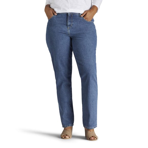LEE Jean Droit en Coton à Coupe Décontractée pour Femme Grande Taille, aero, 30W Moyen