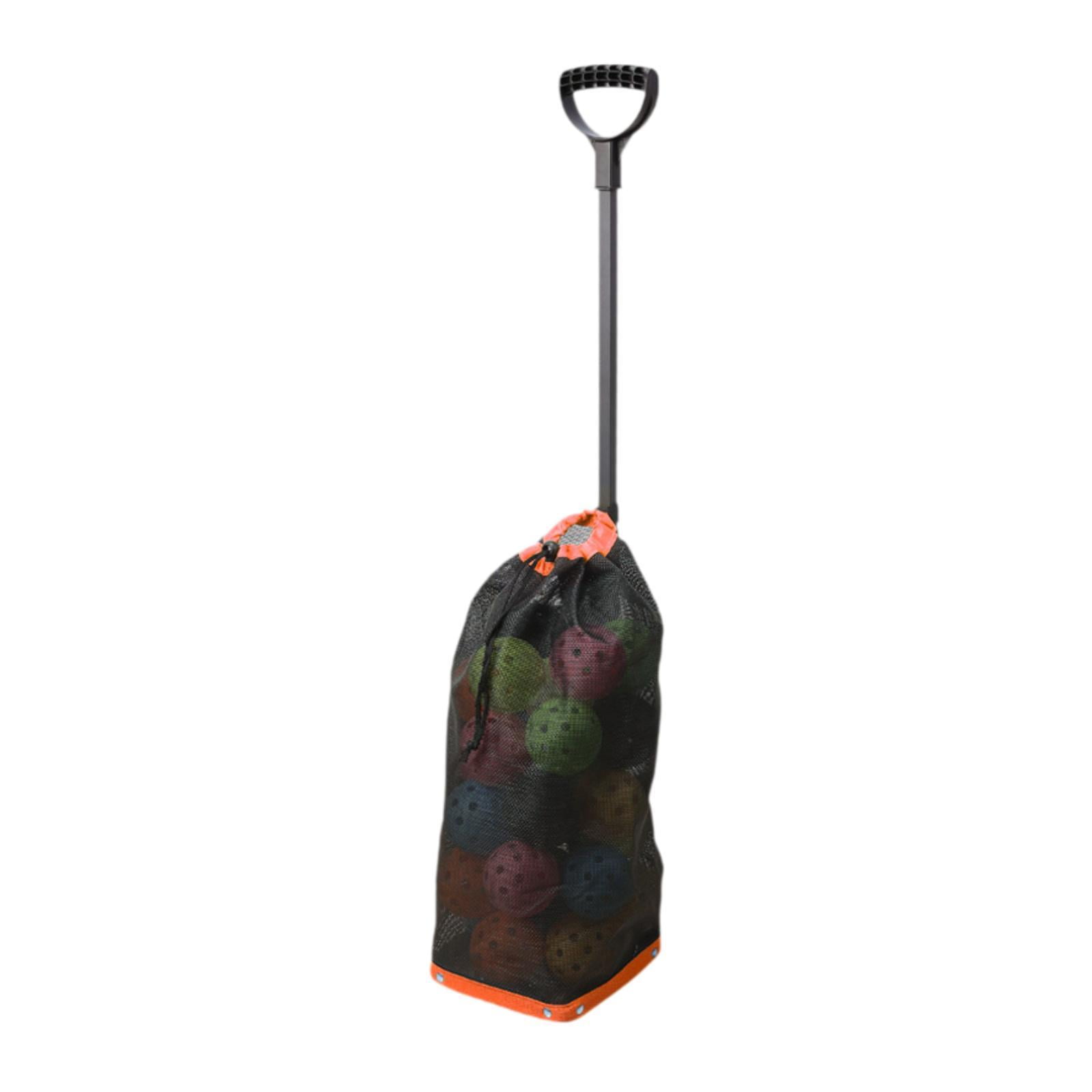 harayaa Pickleball Ball Retriever Gatherer Portable Storage Container Balls Pick up Tool Orange