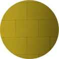 thumbnail image 1 of Ahgly Company Machine Washable Indoor Round Transitional Yellow Area Rugs, 6' Round, 1 of 7