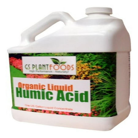 Organic Liquid Humic Acid Fertilizer Soil Health Supplement Humic Fulvic Acid Compost for Garden, Agriculture, Plants - 1 Gallon of
