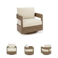 thumbnail image 3 of Signature Design by Ashley Furniture Serene Bay Brown Outdoor Swivel Chair, 3 of 9