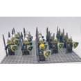 thumbnail image 3 of Bloques de construcción de la serie AX01A de 21 piezas, muñecos de caballeros dorados, juguetes ensamblados para niños, 3 of 5