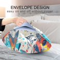 thumbnail image 4 of Yayeee Pillowcase Standard Size Set of 2 Satin Wrinkle Resistant Pillow Case, Yellow Sardines Pattern, 4 of 7