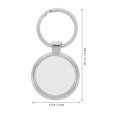thumbnail image 2 of 3pcs Sublimation Keychain DIY Key Ring Blank Key Chain Metal Key Ring Ornament, 2 of 3