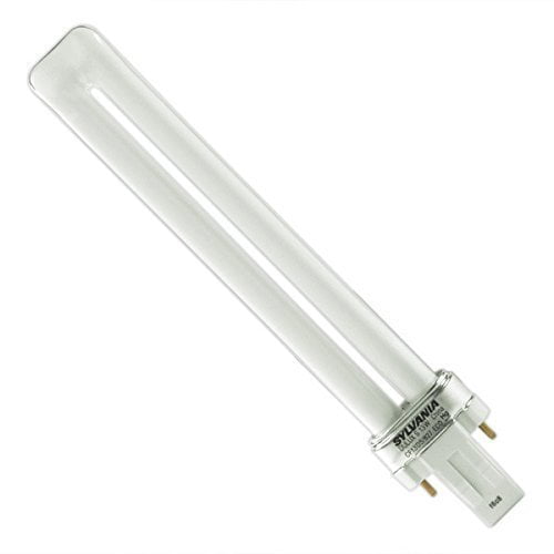 10 Pack SYLVANIA 21136 - CF13DS/827/ECO - 13 Watt CFL Light Bulb - Compact Fluorescent - 2 Pin GX23 Base - 2700K