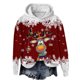 thumbnail image 1 of WILLBEST Sudadera de Mujer con Capucha, Estilo Casual, con Estampado Navideño de Ciervos con Cabeza Grande y Copos de Nieve Cuello Redondo, Manga Larga y Diseño Ligero Chica​​, 1 of 4