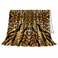 thumbnail image 2 of Wild Safari Leopard Zebra Animal Print Autumn Living, Cozy Friendship Quote Scene, Warm Flannel Blanket for Living Room and Reading Nook, Wildlife Lovers Thanksgiving Gift, Artistic Home Decor, 2 of 9