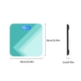 thumbnail image 4 of Báscula Corporal Digital Báscula De Peso Personal Lcd Báscula De Peso Delgada Con Sensores De Precisión De 50 G Vidrio Templado 150 Mah Recargable Larga Espera,26 * 26 Cm Inevent TO002124-00, 4 of 6
