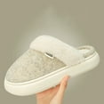 thumbnail image 5 of Fesfesfes Women Winter Indoor Slippers Ladies Cotton Memory Foam Slippers Women's Slippers House Bedroom Slippers For Plush Comfy Lined Slide Shoes 6.5-7(38-39), 5 of 8