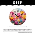 thumbnail image 2 of ATEDEANEI 12" Wall Clock Battery Operated Silent Non Ticking Flowering Red Poppies Oil Graceful Design, 2 of 5