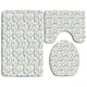 thumbnail image 1 of Juego de alfombras de baño ABPHQTO Mosaico triangular irregular verde azulado Cont-CHAPPLE-22743, 1 of 2