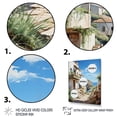 thumbnail image 3 of Designart "Azure Coastline Charming Village in Spain V" Spain Wall Art Living Room, 3 of 5
