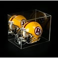 thumbnail image 4 of Mini Football Helmet Display Case (not Full Size) Clear Acrylic Plexiglass with Mirrored and Orange Risers (A003-OR), 4 of 7