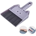 thumbnail image 1 of Dustpan and Brush Set, Multi-Functional Cleaning Tool/Mini Sweeper with Hand Broom Brush, Cute Dust Pan for Home Kitchen Bathroom Desk Keyboard Car Pet Sweeping Dusting (Blue Gray), 1 of 6