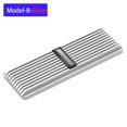thumbnail image 1 of M.2 NVME 2280 Solid State Hard Disk Radiator Aluminum M.2 SSD Heat sink M.2 SSD Cooler With Thermal Pad For PS5 Desktop PC Model B-Silver, 1 of 6