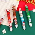 thumbnail image 6 of Cagogo under $5 4Pcs Multicolor Pen, Multi Color Press Pen, 10 Color Ballpoint Pen,ChildrenChristmas Gift, Teen Writing Pen, Cartoon Character Pen, Holiday Study Supplies, Christmas Party Favor, 6 of 9