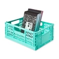 thumbnail image 5 of Pen+Gear Small Collapsible Crate, 11.41" x 8.26" x 4.72", Mint Plastic Desktop Organizer, 5 of 6