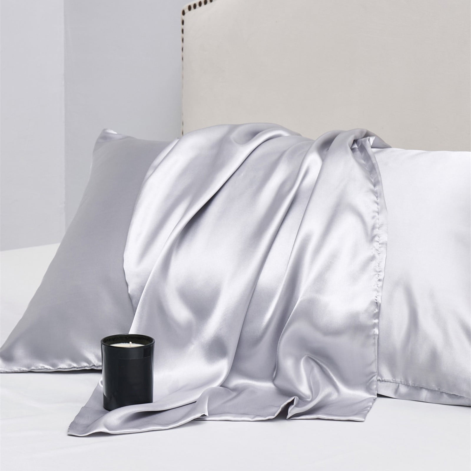 Long Silk Pillowcase, Silk Pillow Cases for Hair and Skin with Zipper, Gifts for Women Men