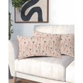 thumbnail image 2 of Pink Spring Floral Pillow Covers King Size, Watercolor Botanical Summer Soft Bed Throw Pillowcases Breathable Cooling Long Lumbar Body Pillow Sham Cover for Bed Sofa 20''x40'', 2 of 7