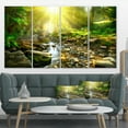 thumbnail image 3 of Designart 'Mountain Stream in Forest ' Landscape Photography Canvas Print, 3 of 3