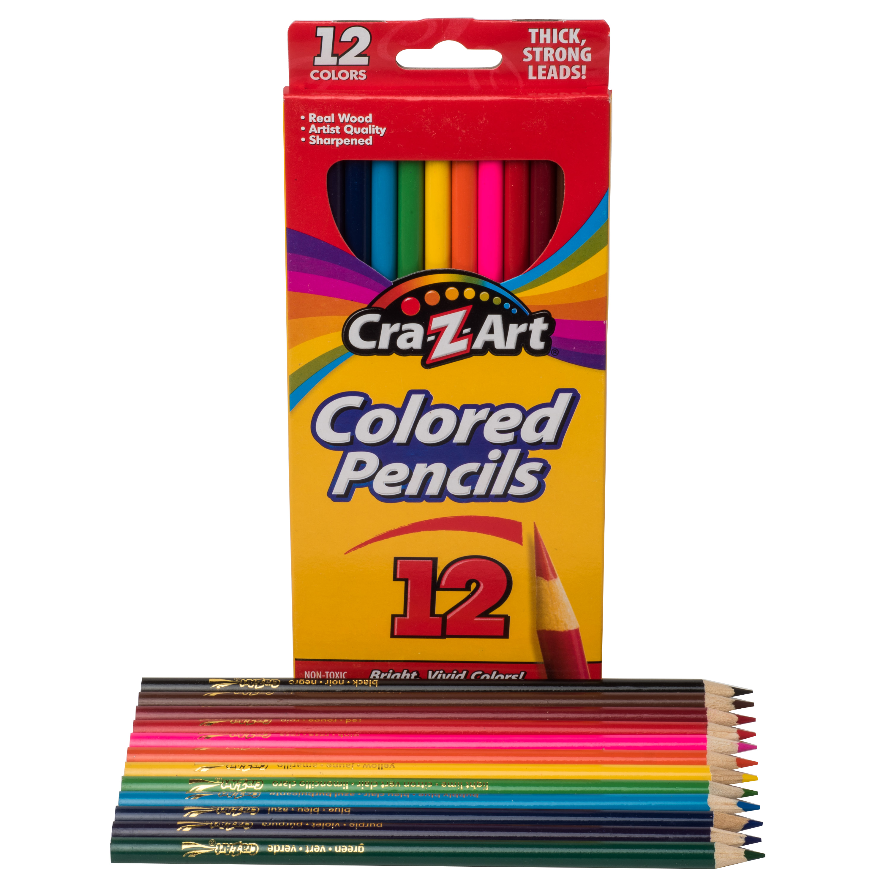 Cra-Z-Art Colored Pencils, 12 Count, Beginner Child to Adult, Back to School Supplies - image 8 of 11