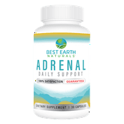 Best Earth Naturals Adrenal Daily Support, Dietary Supplement, B Vitamins, Ashwagandha, 30 Count