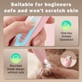 thumbnail image 5 of EXLEAF Low Noise Dog Paw Trimmer with Led Light,35Db Cordless Electric Pet Paw Grooming Clippers for Paws,Ears,Face,Rump(Pink), 5 of 7