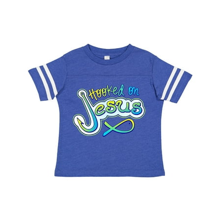 

Inktastic Hooked on Jesus Christian Gift Toddler Boy or Toddler Girl T-Shirt
