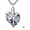 3-mar.-aquamarine, variant on Skeleton Urn Necklace for Ashes 925 Sterling Silver Heart Birthstone Skull Urn Pendant Necklaces Memorial Keepsake Cremation Jewelry for Women Men, 20"+2"
