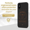 thumbnail image 2 of Case Yard Wooden Case for iPhone-X Soft TPU Silicone cover Slim Fit Shockproof Wood Protective Phone Cover for Girls Boys Men and Women Supports Wireless Charging West Coast Design, 2 of 7