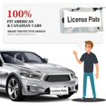 thumbnail image 6 of 2Packs License Plate Frames with Geometric Half-Circles and Black Dots Pattern Includes Screws & Caps Full Accessories Included Size 6.3x12.2inch(16x31cm), 6 of 8