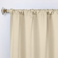 thumbnail image 2 of Superior Blackout Solid Light Filtering Rod pocket Curtain Panel Set, 26" x 63", Ivory, 2 of 9
