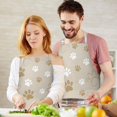 thumbnail image 3 of Dog Paw Footprint Apron-Garden Aprons for Women with Pockets-Cotton Linen Waterproof Kitchen Cooking Gardening Aprons Adjustable for Kitchen,Cooking,BBQ and Salon 33x27 Inch, 3 of 7