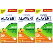Alavert 24 Hour Orally Disintegrating Tablets Citrus Burst, 60 ea (Pack of 3)
