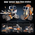 thumbnail image 4 of Remocguys 5in1 Interstellar Deformed Robot Building Set with Remote Control Compatible with Lego Robotics Stem Toys for Ages 8-13 Boys, 4 of 6
