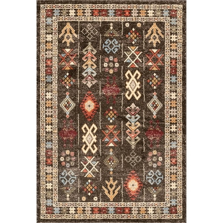 nuLOOM Wilma Transitional Tribal Area Rug, 5' x 8', Brown