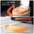 thumbnail image 4 of BCANHOME Compact Smart Toilet with Bidet Built In, Auto Open/Close Lid, Heated Seat, 1.28 GPF Dual Flush, Warm Wash & Dryer,Remote & Foot Sensor Flush,Space-Saving For Small Bathroom Apartment, 4 of 26