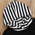 thumbnail image 3 of Baby Boys Girls Hooded Striped Tops Plaid Red Pants, 3 of 5