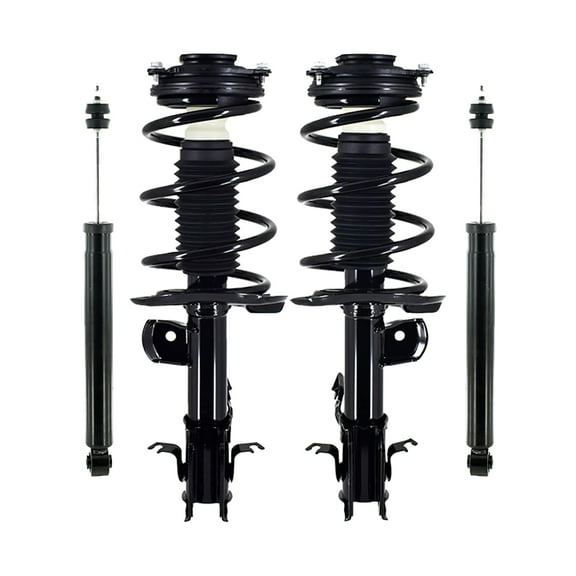 Set 4 Front Quick Complete Strut-Coil Spring-Rear Shock For 2013 Nissan Sentra