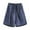 Dark Blue, variant on qILAKOG Womens Denim Shorts Women Summer Shorts with Drawstring Elastic Waist Bermuda Shorts Casual Wide Legs Shorts Ladies Casual Loose Shorts with Pockets, XXXL&Black