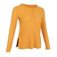 thumbnail image 1 of Blusa de cuello con botones de punto de suave informal Color sólido SG Sunnimix suéter de punto botón de las mujeres, 1 of 8