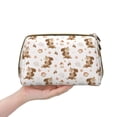 thumbnail image 4 of Picia Fall Squirrel Print Leather Makeup Bag Make Up Bag Travel Toiletry Bag for Her Girlfriend Teacher Teen Girl Gifts, 4 of 8