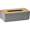 thumbnail image 6 of Gray Tissue Box Cover with Elegant Bamboo Top, 6 of 7