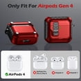 thumbnail image 3 of Getino Compatible with Apple AirPods 4 & AirPods Pro 3 Case Cover with Phone Stand, Magnetic Lock & Cleaning Kit, 3 of 9